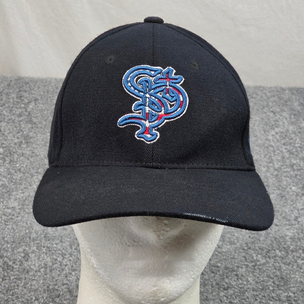 St Paul Saints Baseball M L Black Black Patriotic American Flag Zephyr MiLB USA